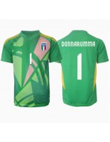 Moške Nogometnih dresov Italija Gianluigi Donnarumma #1 Vratar Gostujoči EP 2024 Kratki rokavi